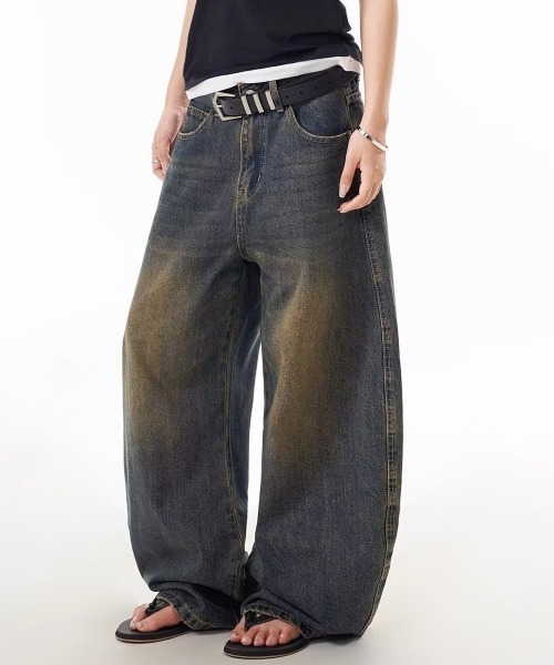 NEW GENTLEMAN(ニュージェントルマン)の「ビーターバークデニム ワイドバギー バルーンパンツ(デニムパンツ・メンズ・ブルー・L/M/S)」の11枚目の写真
