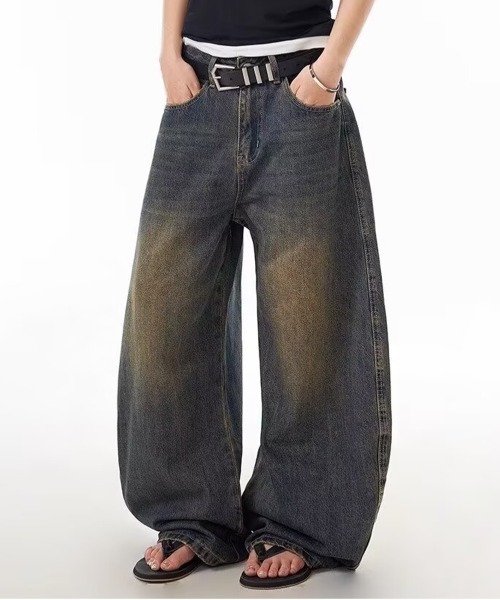 NEW GENTLEMAN(ニュージェントルマン)の「ビーターバークデニム ワイドバギー バルーンパンツ(デニムパンツ・メンズ・ブルー・L/M/S)」の5枚目の写真