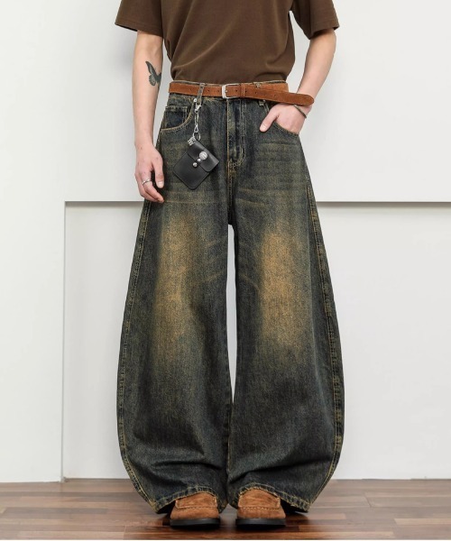NEW GENTLEMAN(ニュージェントルマン)の「ビーターバークデニム ワイドバギー バルーンパンツ(デニムパンツ・メンズ・ブルー・L/M/S)」の8枚目の写真