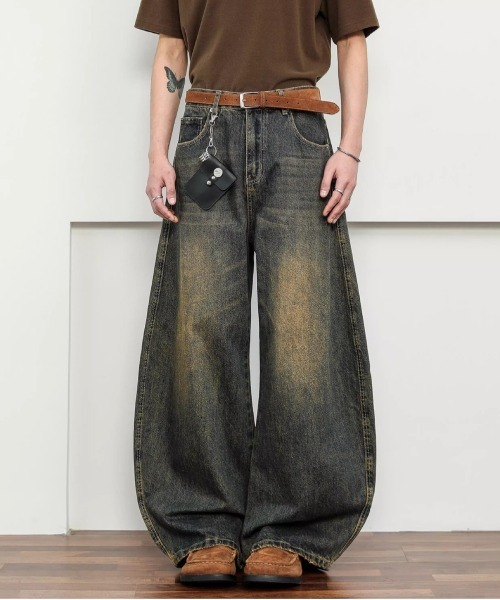 NEW GENTLEMAN(ニュージェントルマン)の「ビーターバークデニム ワイドバギー バルーンパンツ(デニムパンツ・メンズ・ブルー・L/M/S)」の10枚目の写真