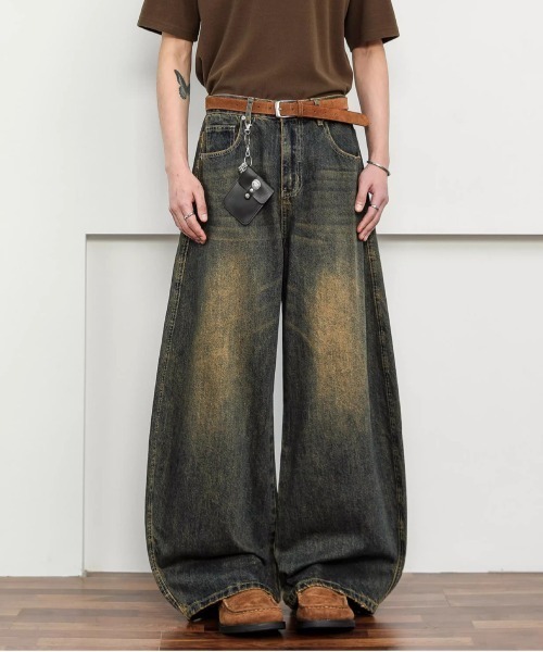 NEW GENTLEMAN(ニュージェントルマン)の「ビーターバークデニム ワイドバギー バルーンパンツ(デニムパンツ・メンズ・ブルー・L/M/S)」の3枚目の写真