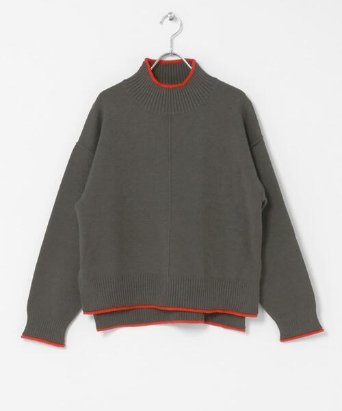 ITEMS URBANRESEARCH(アイテムズ アーバンリサーチ)の「『洗濯可』ハイショクハイネックニット(ニット/セーター・レディース・ネイビー/オフホワイト/グレー/ライトグレー・FREE)」の14枚目の写真