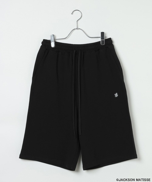 JACKSON MATISSE（ジャクソンマティス）の「【JACKSON MATISSE/BAYFLOW】ルーズショートパンツ（スウェットパンツ・レディース・ブラック/グレー・FREE）」の4枚目の写真