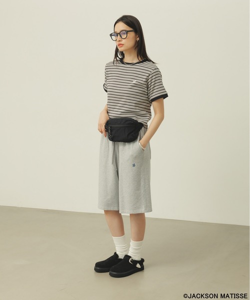 JACKSON MATISSE（ジャクソンマティス）の「【JACKSON MATISSE/BAYFLOW】ルーズショートパンツ（スウェットパンツ・レディース・ブラック/グレー・FREE）」の17枚目の写真