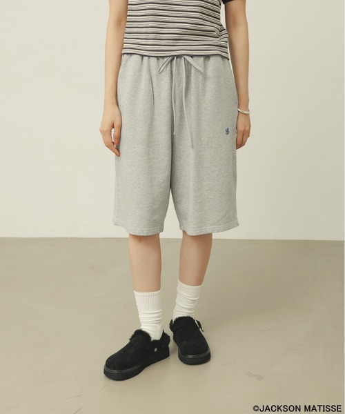 JACKSON MATISSE（ジャクソンマティス）の「【JACKSON MATISSE/BAYFLOW】ルーズショートパンツ（スウェットパンツ・レディース・ブラック/グレー・FREE）」の21枚目の写真