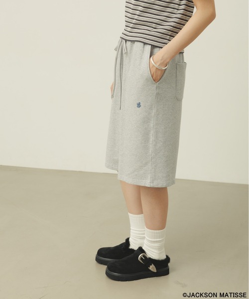 JACKSON MATISSE（ジャクソンマティス）の「【JACKSON MATISSE/BAYFLOW】ルーズショートパンツ（スウェットパンツ・レディース・ブラック/グレー・FREE）」の22枚目の写真