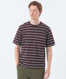 【WEEKENDER】クルーネックポケT レトロボーダー