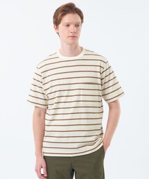 【WEEKENDER】クルーネックポケT レトロボーダー