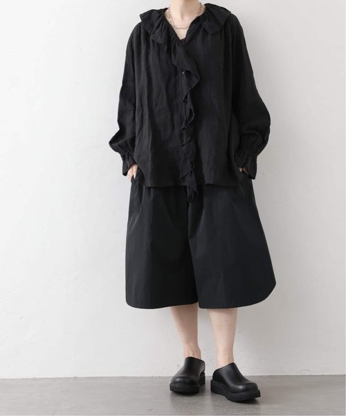 JOURNAL STANDARD LUXE(ジャーナルスタンダード ラックス)の「《追加3》フレンチリネン フリルパフブラウス(シャツ/ブラウス・レディース・ブラック/ホワイト/ブラウン・FREE)」の11枚目の写真