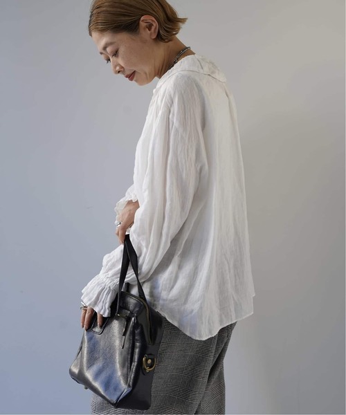 JOURNAL STANDARD LUXE(ジャーナルスタンダード ラックス)の「《追加3》フレンチリネン フリルパフブラウス(シャツ/ブラウス・レディース・ブラック/ホワイト/ブラウン・FREE)」の16枚目の写真