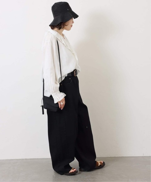 JOURNAL STANDARD LUXE(ジャーナルスタンダード ラックス)の「《追加3》フレンチリネン フリルパフブラウス(シャツ/ブラウス・レディース・ブラック/ホワイト/ブラウン・FREE)」の19枚目の写真