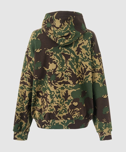 NOMA t.d.(ノーマティーディー)の「Camo Flower Hoody(パーカー・メンズ・オリーブ・3/4)」の2枚目の写真