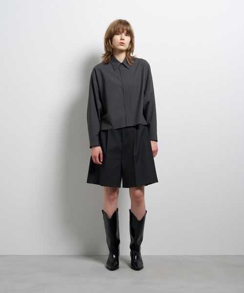 LANVIN en Bleu（ランバンオンブルー）の「ウールトロピカルドルマンフォルムシャツ（シャツ/ブラウス・レディース・ベージュ/ブラウン・38）」の3枚目の写真