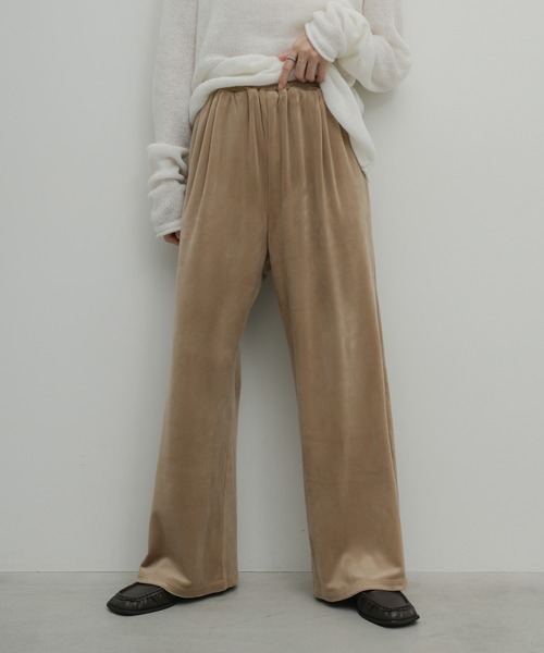 select MOCA(セレクトモカ)の「ストレッチベロアイージーパンツ(その他パンツ・レディース・キャメル/ベージュ/ブラック/ブラウン・LARGE/MEDIUM/SMALL)」の7枚目の写真