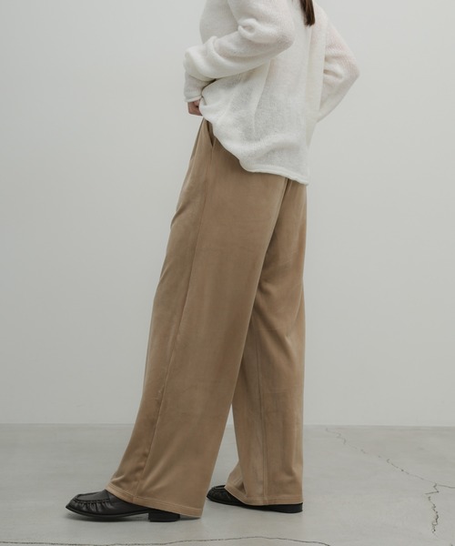 select MOCA(セレクトモカ)の「ストレッチベロアイージーパンツ(その他パンツ・レディース・キャメル/ベージュ/ブラック/ブラウン・LARGE/MEDIUM/SMALL)」の9枚目の写真