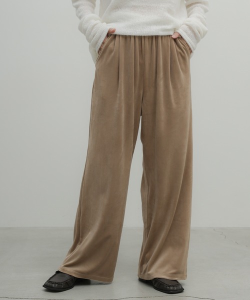 select MOCA(セレクトモカ)の「ストレッチベロアイージーパンツ(その他パンツ・レディース・キャメル/ベージュ/ブラック/ブラウン・LARGE/MEDIUM/SMALL)」の11枚目の写真