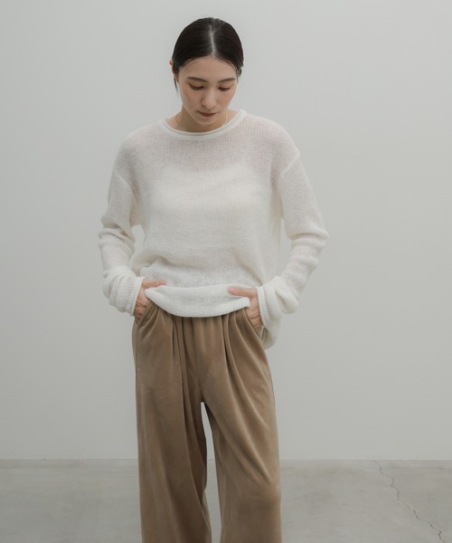 select MOCA(セレクトモカ)の「ストレッチベロアイージーパンツ(その他パンツ・レディース・キャメル/ベージュ/ブラック/ブラウン・LARGE/MEDIUM/SMALL)」の12枚目の写真