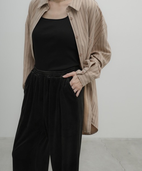 select MOCA(セレクトモカ)の「ストレッチベロアイージーパンツ(その他パンツ・レディース・キャメル/ベージュ/ブラック/ブラウン・LARGE/MEDIUM/SMALL)」の15枚目の写真