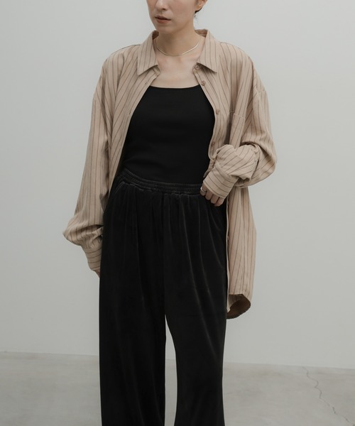 select MOCA(セレクトモカ)の「ストレッチベロアイージーパンツ(その他パンツ・レディース・キャメル/ベージュ/ブラック/ブラウン・LARGE/MEDIUM/SMALL)」の18枚目の写真