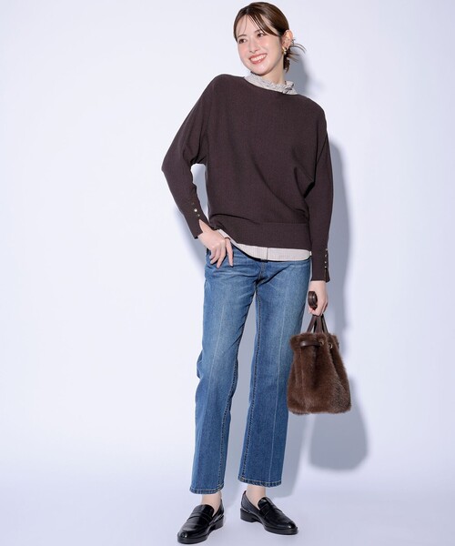 ANY SIS(エニィスィス)の「フリルスタンド シャツ(シャツ/ブラウス・レディース・ブルー系/ホワイト系/ベージュ系1・X-LARGE)」の22枚目の写真