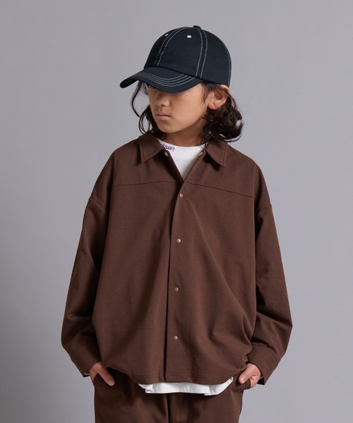 PAIRMANON STREET(ペアマノンストリート)の「【マルチファンクション】吸水速乾 長袖 シャツ 【PAIRMANON STREET】(シャツ/ブラウス・キッズ・ブラウン/ブラック系その他/ホワイト/ホワイト系その他/ブラック・150/160/100/110/120/130/140)」の5枚目の写真