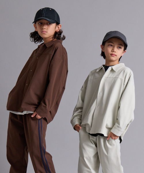 PAIRMANON STREET(ペアマノンストリート)の「【マルチファンクション】吸水速乾 長袖 シャツ 【PAIRMANON STREET】(シャツ/ブラウス・キッズ・ブラウン/ブラック系その他/ホワイト/ホワイト系その他/ブラック・150/160/100/110/120/130/140)」の19枚目の写真