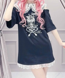 りぼんパフェ肩あきZIPロンT
