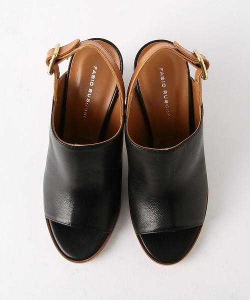 FABIO RUSCONI（ファビオルスコーニ）の「FABIO RUSCONI/OD FR L-ブーティ サンダル/ファビオルスコーニ（サンダル・レディース・ブラック・36/37/35/38）」の2枚目の写真