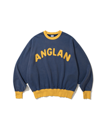 Applique Washed Sweat Shirt - Blue