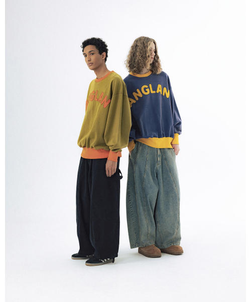 ANGLAN（アングラン）の「Applique Washed Sweat Shirt - Blue（スウェット・メンズ・その他・2/1）」の8枚目の写真