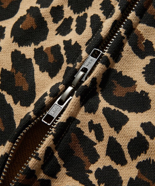 XLARGE（エクストララージ）の「LEOPARD ZIP HOODED SWEATSHIRT（パーカー・メンズ・チャコール/ホワイト/ベージュ・S/M/L/XL）」の15枚目の写真