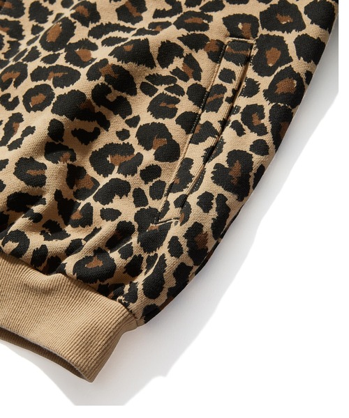 XLARGE（エクストララージ）の「LEOPARD ZIP HOODED SWEATSHIRT（パーカー・メンズ・チャコール/ホワイト/ベージュ・S/M/L/XL）」の16枚目の写真