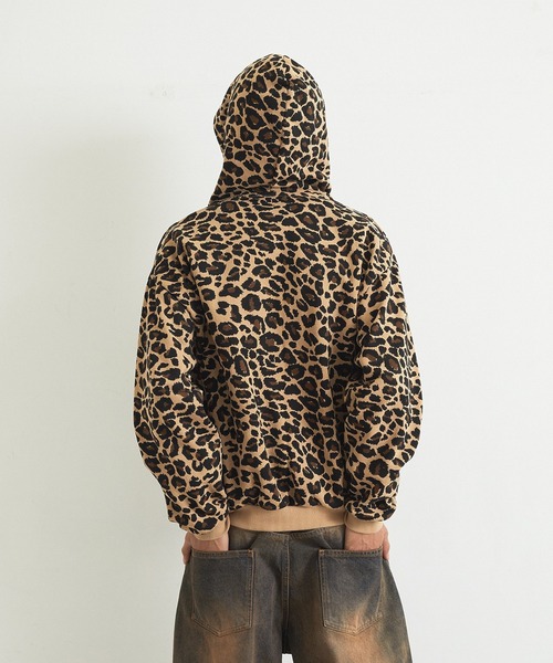 XLARGE（エクストララージ）の「LEOPARD ZIP HOODED SWEATSHIRT（パーカー・メンズ・チャコール/ホワイト/ベージュ・S/M/L/XL）」の10枚目の写真
