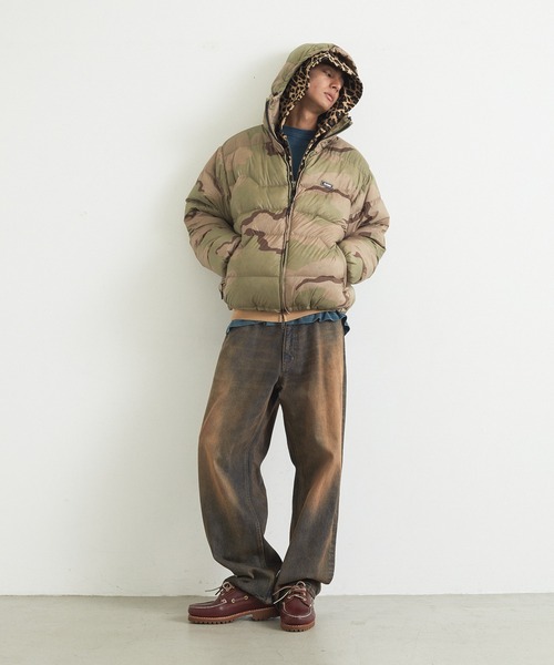 XLARGE（エクストララージ）の「LEOPARD ZIP HOODED SWEATSHIRT（パーカー・メンズ・チャコール/ホワイト/ベージュ・S/M/L/XL）」の12枚目の写真