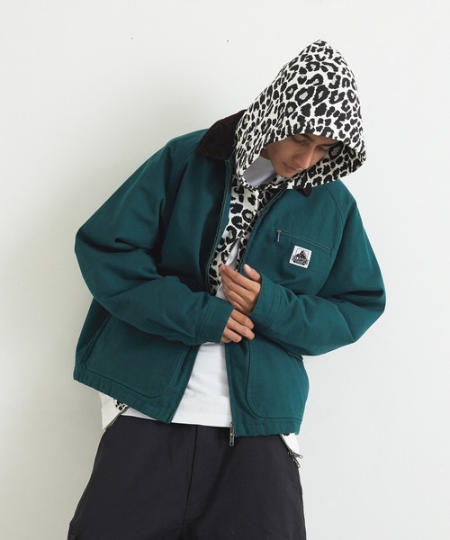 XLARGE（エクストララージ）の「LEOPARD ZIP HOODED SWEATSHIRT（パーカー・メンズ・チャコール/ホワイト/ベージュ・S/M/L/XL）」の6枚目の写真