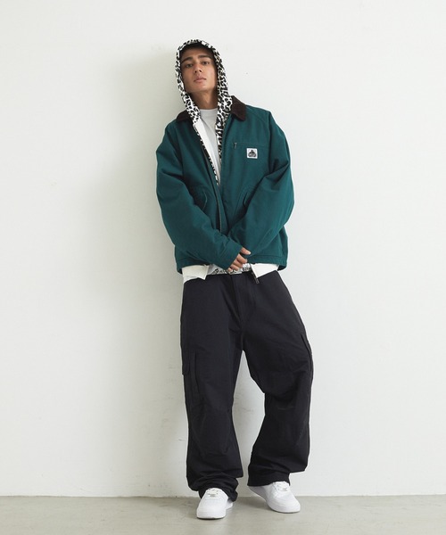 XLARGE（エクストララージ）の「LEOPARD ZIP HOODED SWEATSHIRT（パーカー・メンズ・チャコール/ホワイト/ベージュ・S/M/L/XL）」の7枚目の写真