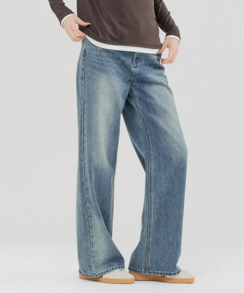 CHASECULT(チェイスカルト)の「レディース Mトーン ウォッシュド ワイドデニム-FERG2362B0N(デニムパンツ・レディース・ブルー・67/70/74/64)」の4枚目の写真