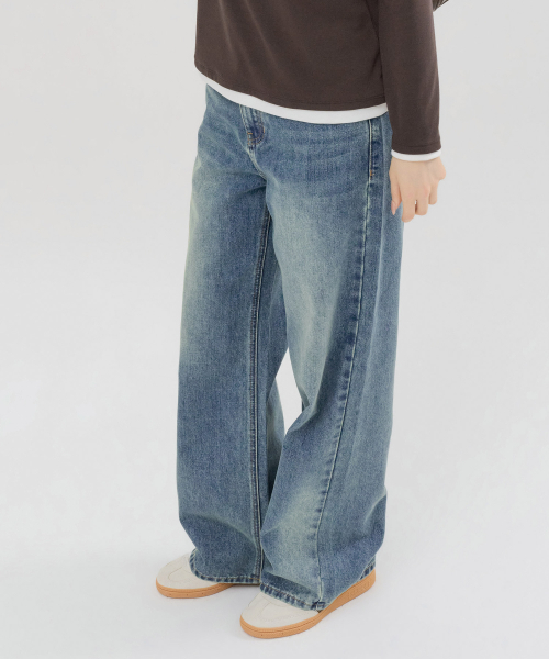 CHASECULT(チェイスカルト)の「レディース Mトーン ウォッシュド ワイドデニム-FERG2362B0N(デニムパンツ・レディース・ブルー・67/70/74/64)」の2枚目の写真