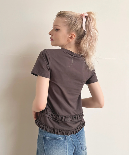 MORE self LOVE(モアセルフラブ)の「【CHARMMY KITTY】HEART TEE(Tシャツ/カットソー・レディース・ブラック/オフホワイト・FREE)」の22枚目の写真