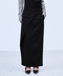 ASYMMETRIC WRAP SKIRT / アシンメトリーラップスカート