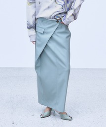 ASYMMETRIC WRAP SKIRT / アシンメトリーラップスカート