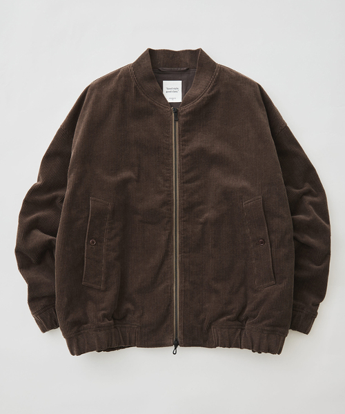 EDIFICE(エディフィス)の「8W コーデュロイ ジップ ブルゾン(MA-1・メンズ・ホワイト/チャコールグレー・MEDIUM/LARGE)」の11枚目の写真