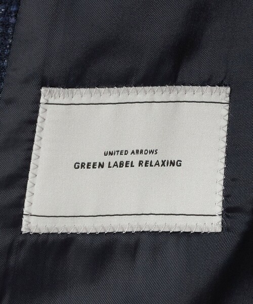 green label relaxing(グリーンレーベルリラクシング)の「GUABELLO ネップ ドビー 2B RG ジャケット(テーラードジャケット・メンズ・ネイビー/ダークブラウン・L/S/XL/M)」の15枚目の写真