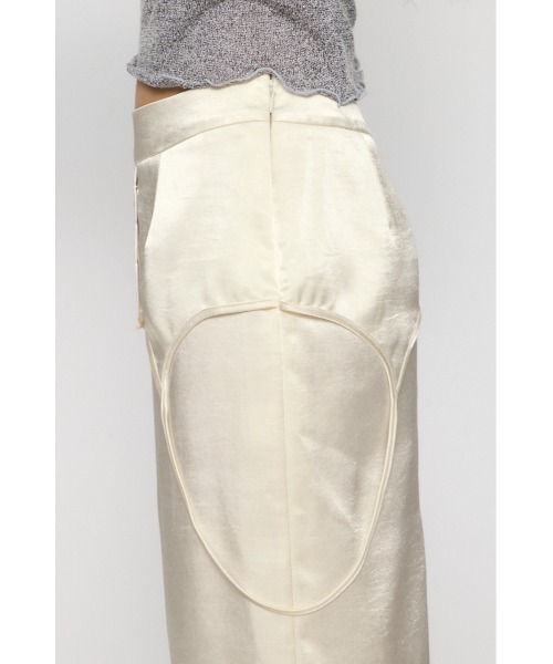 LAGUA GEM(ラグアジェム)の「CAMI DOCKING SATIN スカート(スカート・レディース・ブラック/カーキ/アイボリー・X-SMALL/SMALL/MEDIUM)」の14枚目の写真