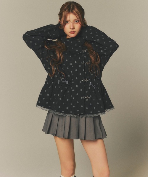 Amly City(アンリーシティ)の「ハートチャーム付きプリーツスカート(スカート・レディース・グレー/ブラウン系その他/ブラウン・FREE)」の12枚目の写真