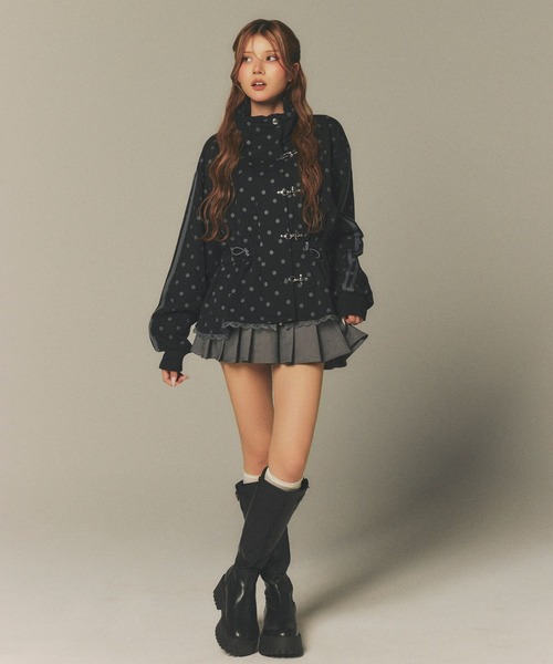 Amly City(アンリーシティ)の「ハートチャーム付きプリーツスカート(スカート・レディース・グレー/ブラウン系その他/ブラウン・FREE)」の11枚目の写真