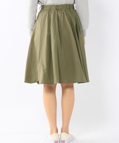 coen（コーエン）の「コットンツイルフレアスカート（スカート・レディース・オリーブ/ネイビー・LARGE/MEDIUM）」の3枚目の写真