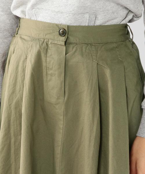 coen（コーエン）の「コットンツイルフレアスカート（スカート・レディース・オリーブ/ネイビー・LARGE/MEDIUM）」の7枚目の写真