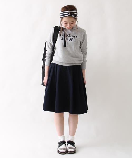 coen（コーエン）の「コットンツイルフレアスカート（スカート・レディース・オリーブ/ネイビー・LARGE/MEDIUM）」の13枚目の写真