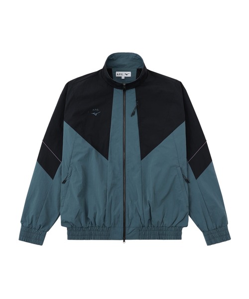 A.P.C.(アーペーセー)の「BLOUSON CONDOR / Mizunoコラボ(ナイロンジャケット・メンズ・グレイッシュブルー/ブルー系その他/ブラック・XS/S/M/L)」の3枚目の写真
